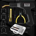 ATOLS Upgraded Plastic Welder, 1000PCS Staples, Pure Copper Transformer, Rapid Heating, Plastic Welding Kit, Hot Stapler Kit, Plastic Welder Gun Kit, Car Bumper Repair Kit, Plastic Repair Kit