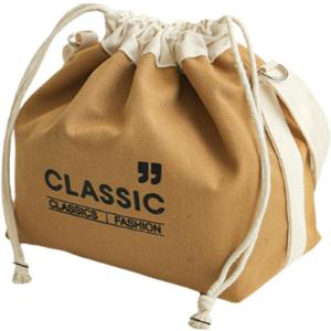 CLASSIC Insulated Drawstring Lunch Bag - Expandable Thermal Tote with Adjustable Strap for Office & Commute