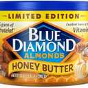 Blue Diamond Almonds, Snack Nut Flavored Honey Butter perfect for on-the-go and snacking, 6 Ounce Can Pack of 5, Best By: JUN 02 2026