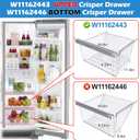 UPGRADED W11162443 Refrigerator Crisper Drawer For Whirlpool Crisper Drawer