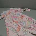 Easter Dress for Girl Bunny Rabbit Graphic T-Shirts Kids Girls Long Sleeve A Line Dresses 5-12 Years (Pink)
