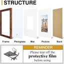 decorUhome 9x12 Picture Frame, Display Pictures 6x8 with Mat or 9x12 without Mat, Wall & Tabletop Display Photo Frame, Distressed Brown, 1 Pack