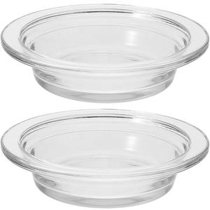 DOITOOL Glass Wax Melt Warmer Dish 4.52 Inch Replacement Plate for Aromatherapy Oil Melting Home Fragrance Warmer Accessory with Easy Clean Smooth Surface