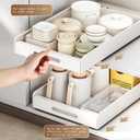 Pull Out Kitchen Cabinets Organizer Drawer, Sturdy Carbon Steel Slide-Out Shelves, Fixed With Adhesive, Slide Out Shelf for Kitchen Bathroom Wardrobe