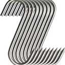 Meat Hooks 20PCS, 5.12 in Premium Stainless Steel Butcher Hook Smoking Hooks,Meat Processing for Hanging, Drying, BBQ, Grilling Sausage Chicken Beef Hook Tool (5.1inch(20Pcs))