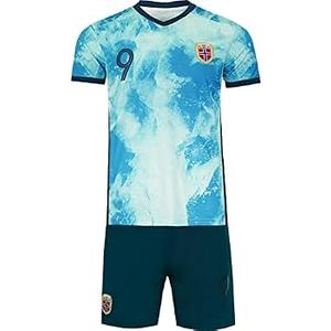Norway HAALAND #9 Away Football Adult Mens Jersey Shirt Shorts, Size 28