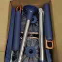 Toilet Bowl Brush and Holder 2 Pack Long Handled Toilet Brush Set for Bathroom with Gap Cleaning Brush and Clip deep Cleaning Wall-Mounted Household 3-in-1 Cleaning Brush Set Blue