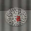 MUELLER Fruit Basket, Modern Fruit Bowl Made in Europe, Decorative Centerpiece for Home Decor, Ideal for Kitchen Counter, High-end Look, White