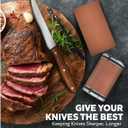 Warm & Craft Rolling Knife Sharpener - Knife Sharpener Tool For Kitchen Knives Magnetic Knife Sharpening Kit With 15 & 20 Degree Base