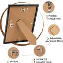 2 x Heimlove 9x12 Picture Frames Set of 3 with Mat to Display 6x8 Picture,Plastic Black Photo Frame for Poster,Diploma,Certificate and Document with Gallery Wall Frame Set