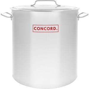 Concord Cookware Stainless Steel Stock Pot Kettle, 60-Quart