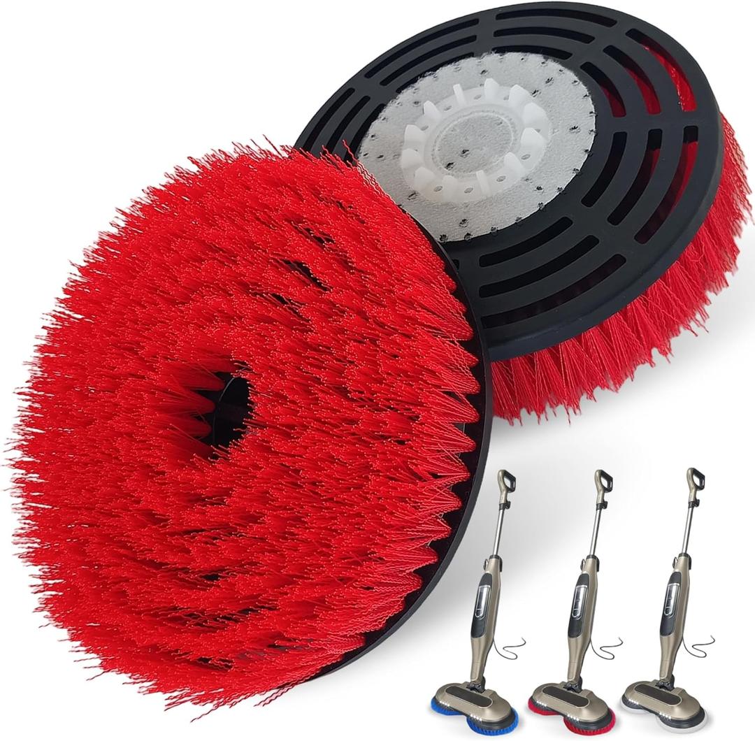 2Pack S7001 Upgraded Mop Pad Replacement Brush Heads for Shark Steam Mop S8201/S7000Series Pads | Professional Cleaning and Polishing | for Tile Floors Grout Deep Cleaning Hard Floors (Blue)