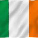 Anley Fly Breeze 3x5 Foot Ireland Flag - Vivid Color and Fade proof - Canvas Header and Double Stitched - Irish National Flags Polyester with Brass Grommets 3 X 5 Ft