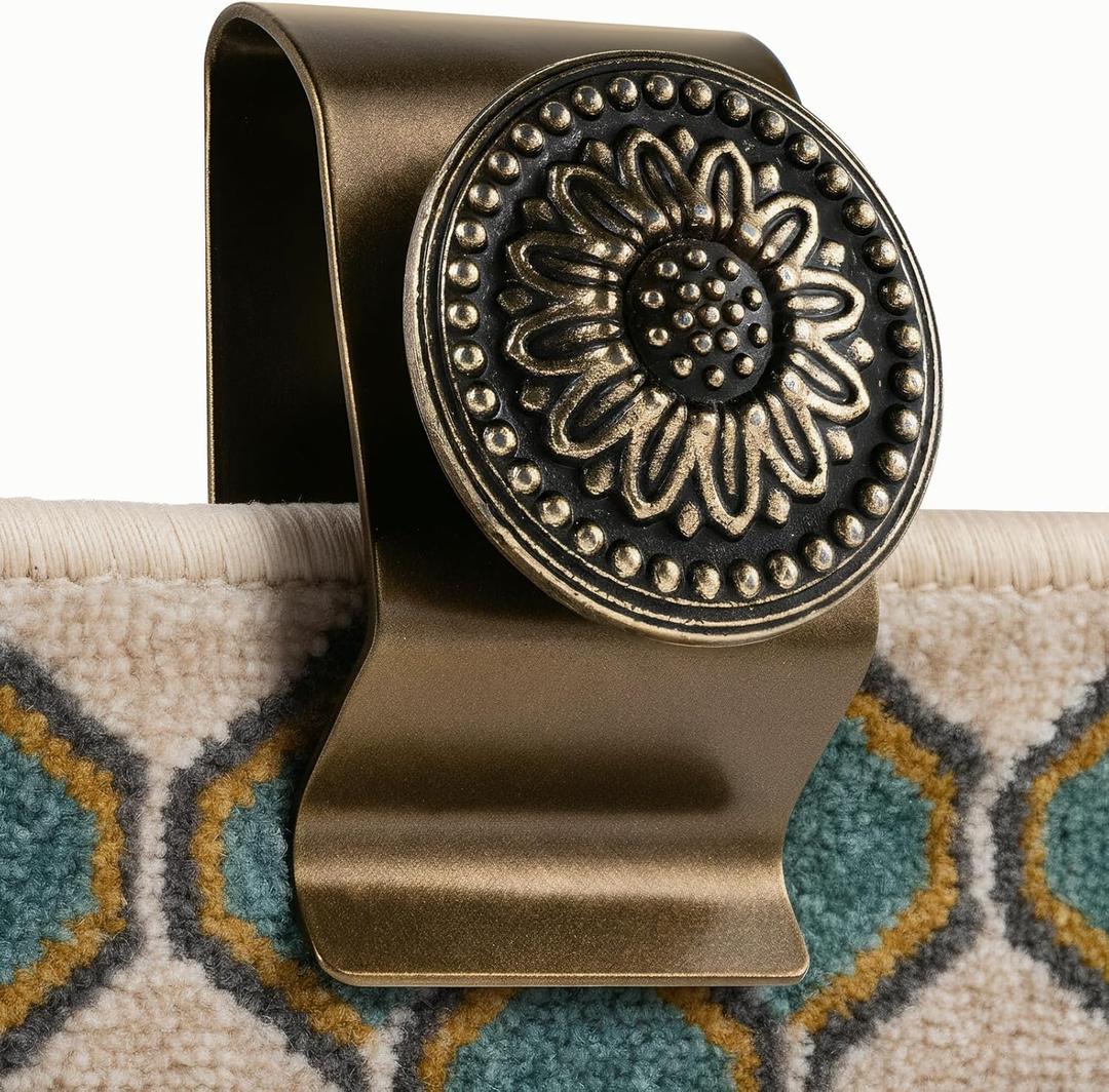 Quilt Hanger for Wall for Display,4 Pack Stainless Steel,Tapestry Hangers,Tapestry Hangers for Walls,(Bronze)