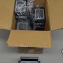 tewei 4 Pack Outdoor Wall Lights, Modern Exterior Light Fixture Wall Mount Black Outdoor Lights for House Waterproof Aluminum Up and Down Porch Lights Outdoor Wall for Porch Patio Garage, 2-Layer