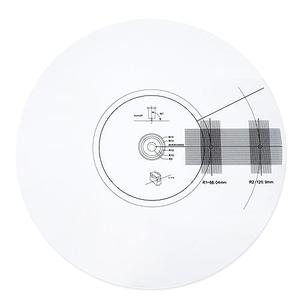 sdroceRyaM Acrylic Turntable Phonograph Cartridge Alignment Protractor Mat Anti-sliding LP Vinyl Record Pickup Calibration Plate for Turntable Accessories, White