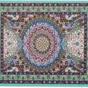 Persian Style Carpet Mouse Pad, Several Images (Blue Heart)