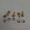 JoyTube 5 Pcs Hose Barb Fittings 3/8" Barb to 1/2" NPT Male Thread Brass Metals Adapter Connector with Hose Clamp