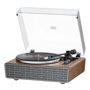 XJ-HOME Vinyl Record Player with Treble/Bass Speakers, AUX in/RCA out, Auto Off XJ-HOME Vinyl Record Player with Treble/Bass Speakers, AUX in/RCA out, Auto Off