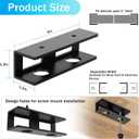 6 PCS Under Desk Laptop Mount with Anti-Scratch Silicone Pad Under Desk Holder Mount Shelf for Laptop Keyboard Storage2 Pack