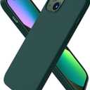 ORNARTO Compatible with iPhone 13 Case 6.1, Slim Liquid Silicone 3 Layers Full Covered Soft Gel Rubber Phone Case Protective Cover 6.1 Inch-Olive Green