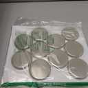 HARFINGTON 15pcs Metal Round Buttons 12mm Zinc Alloy Shank Flat Sewing Craft Replacement Buttons for Clothing Decoration DIY Accessories, Matte Silver