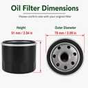 YTH18542 Air Filter Oil Filter Tune Up Kit for Husqvarna YTH18542 Mower Craftsman 917.289244 917.288620 917.203810 917.203830 917.288070 917.288516 917.288525 Mower W/ 19.5hp 20hp 21hp Engine