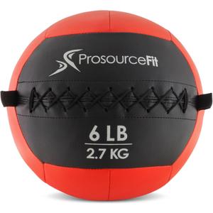 ProSource Soft Medicine Balls for CrossFit Wall Ball and Full Body Dynamic Exercises, Color-Coded Weights: 6, 8, 10, 14, 20, 25 lb.