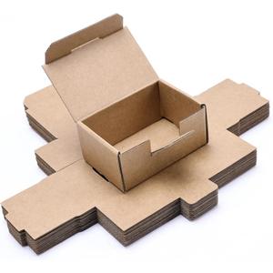 Small Shipping Boxes 3.5x2.2x1.6 Inches, 10-Pack Brown Corrugated Cardboard Boxes for Mailing, Storing, Gift Packaging