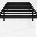 14 Inch Twin Bed Frame - Sturdy Metal Platform Twin Size, No Box Spring Needed, Heavy Duty, Easy Assembly, Strong Bearing Capacity, Under Bed Storage, Black