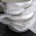 Delling Creme Brulee Ramekins - 6 Piece Set, 8 oz Round Fluted Quiche Dishes, Oven Safe, White