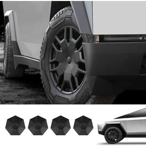 4Pcs Wheel Center Caps for Tesla Cybertruck ABS Full Coverage Hubcaps Removable All-Terrain Wheel Cover Caps for Cybertruck 2023 2024 2025