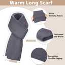timecity Winter Beanie Hat Scarf Gloves Set for Women 3 in 1 Set Fleece Knitted Hat Warmer Scarf Touchscreen Gloves (Gray)