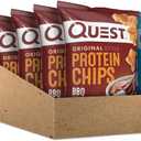 Quest Nutrition Protein Chips Variety Pack, BBQ, Cheddar & Sour Cream, Sour Cream & Onion, High Protein, Low Carb, 1.1 oz (Pack of 12), BBD: 11/13/26