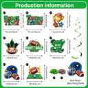 Football Birthday Party Decorations - Happy Birthday Banner, Themed Party Supplies, Pom Poms