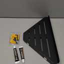 Fikoksol Shower Caddy, 2 Pack Bathroom Corner Shelf, Triangle Shelf Storage for Bathroom Shower, Black Metal Shower Shelf & Rustproof Wall Mounted Adheisve Shower Organizer Accessories and Essentials