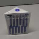 Rite Lite Natural Chanukah Candles, Pack of 45 Candles, Hanukkah Candles Bulk, Two Tone Hanukkah Candles for Menorah (Blue & White)