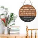 Christian Home Wall Decor, Farmhouse Christian Bible Verses Wooden Hanging Sign Decor Wall Art, Christian Religious Decoration for Home Office, Christian Gifts for Women Men, The Glory of God
