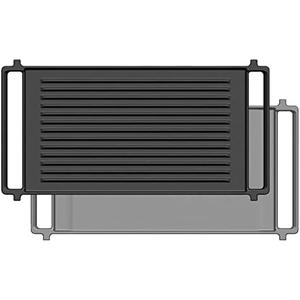 Upgraded WB31X24998 WB31X24738 Griddle Replacement Parts for ge Stove, Heavy Duty Cast Iron Reversible Griddle/Grill Combo Compatible With ge Stove Griddle（Not Universal）,One tray