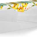 HELPLEX White Acrylic Guest Towel & Napkin Holder - Waterproof Splash-Proof Vertical Design for Bathroom, Kitchen, Dining Table - Home Hotel Office Organizer (1-Pack)