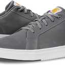 Carhartt Detroit Leather Sneakers for Men - Comfortable Shoes for Men with Wide Toe Box, Comfort Footbed and Midsole, and Slip-Resistant Outsole (10.5, Medium Grey)