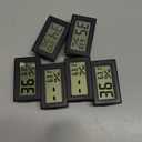 6 Pack Mini Hygrometer Indoor Humidity Meter, Small Digital Thermometer Humidity Gauge Meter, Indoor Thermometer Hygrometer Monitor Fahrenheit for Thermostat Reptile Tank, Mason Jars