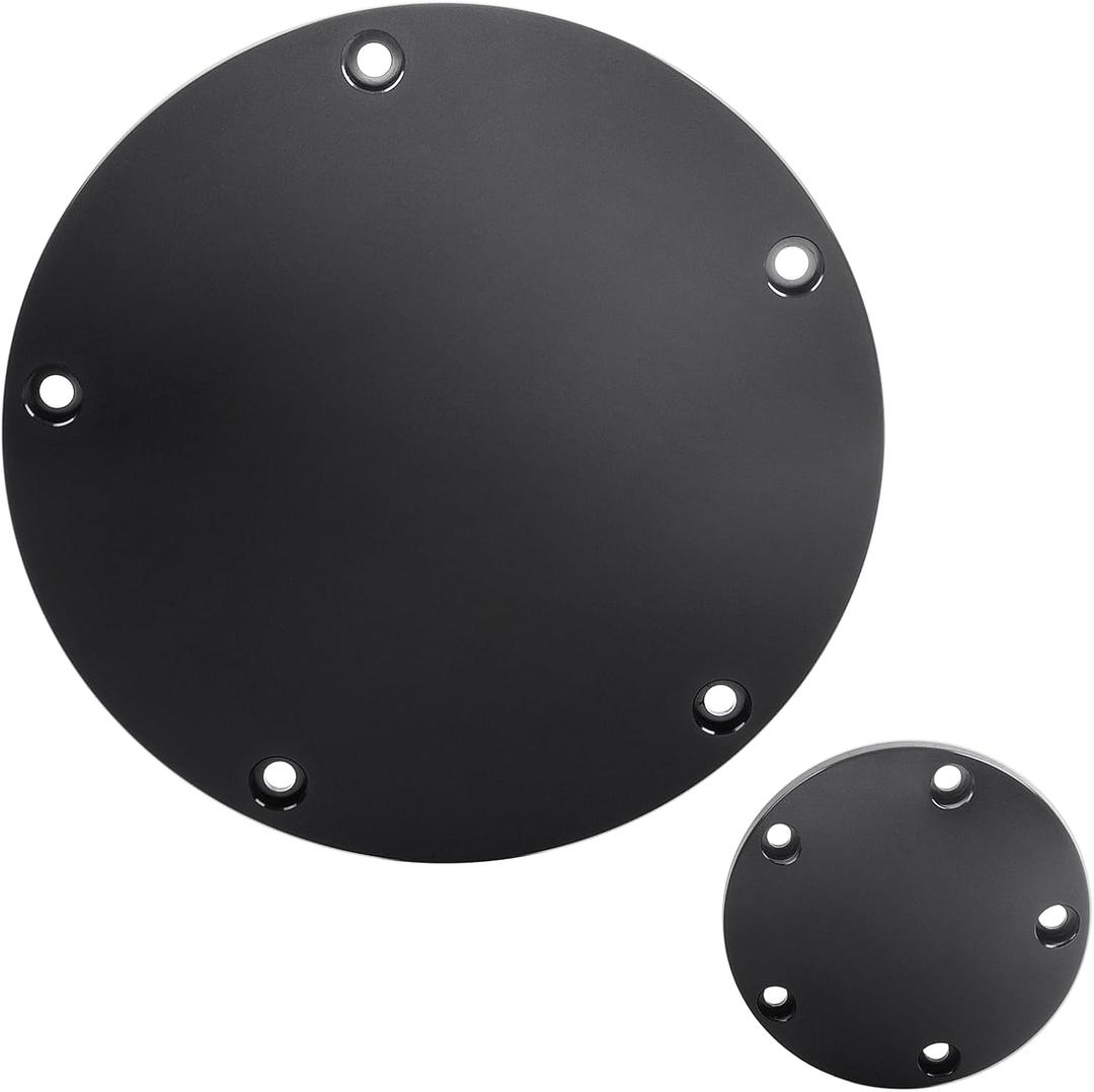 GZYF Motor CNC Aluminum Engine Covers Derby Timer Timming Clutch Cover Engine Cap for Harley Dyna 2006-2017, for Softail 2007-2017, Touring 2007-2015, Black
