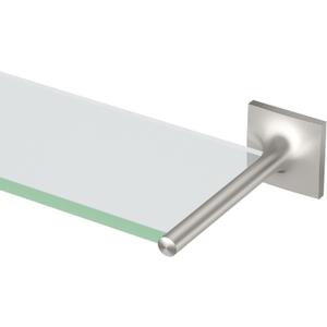 Gatco 5596 Waterline Glass Shelf, Satin Nickel