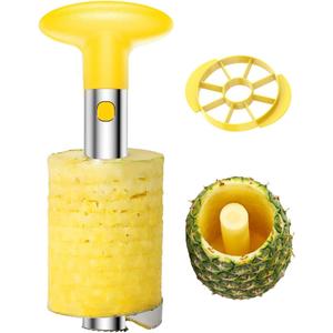 SameTech Easy Kitchen Tool Stainless Steel Fruit Pineapple Peeler Corer Slicer Cutter