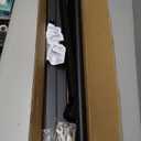 Outdoor Handrails for 2-3 Steps, Stair Railing Kit for Concrete & Porch Steps, Adjustable Black Iron Hand Rail for Seniors, Easy Installation, Retro Arch Design