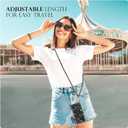 TiMOVO for iPhone 16 Pro Case with Strap, Soft TPU Translucent Shockproof Smartphone Cover with Removable Crossbody Lanyard, Coal Black