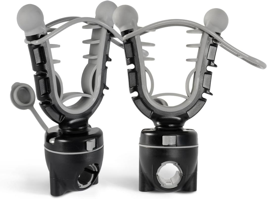 HITORHIKE ATV Gun Rack 3 Adjustable Levels Clamp-on Gun Mount Holder 3 for ATV/UTV/Boat/Bicycle/Motorcycle/Golf Cart Holds Bows/Axes/Shovels/Rifles