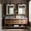 COGOOD Farmhouse Bathroom Mirrors for Over Sink - 30 x 22 Yellow White
