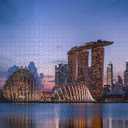 1000 Pieces Jigsaw Puzzle for Adults, Singapore Cityscape Theme, Intellectual Decompression Toy, Educational Collectible, Family & Friends